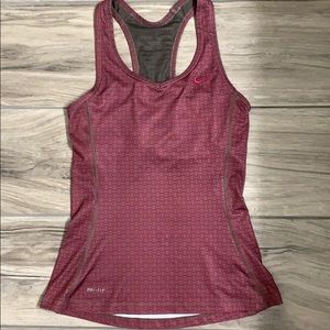 Nike purple and grey Racerback tank